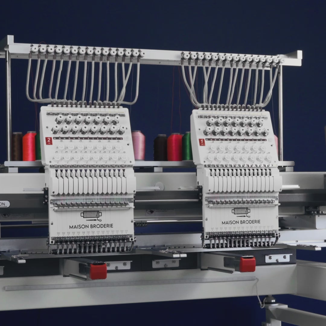 Machine à broder industrielle deux-têtes Vision